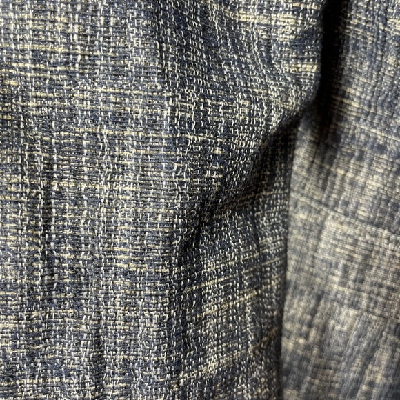 Linen Blend Blazer 4 Banana Republic Double Breasted Crosshatch Tweed Jacket - Picture 9 of 14